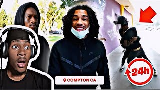 Jay Cinco Goes To Compton and GETS PRESSED BY CRIPS  GETS CRAZY  Reaction [upl. by Worl578]