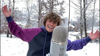 TRYING ASMR IN THE SNOW [upl. by Enrev529]