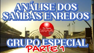 ANÁLISE SAMBAS ENREDOS 2025  PARTE 1 [upl. by Isayg]