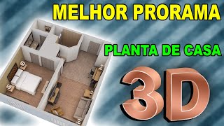 Melhor programa para criar planta de casa 3D [upl. by Aicemat]