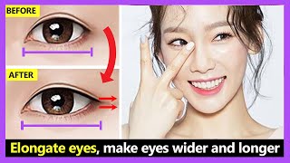 5 Exercises Elongate the outer corner eyes How to make your eyes wider and longer naturally [upl. by Chickie]