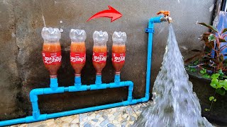 Amazing idea How to fix PVC pipe Low pressure water to Make strong pressure water [upl. by Bazil430]