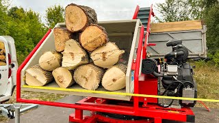 🔥 FIREWOOD The Best Gasoline Wood Chipper For Logging [upl. by Temple102]