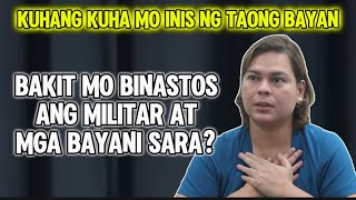 BINASTOS NI SARA ANG MGA MILITAR AT BAYANI [upl. by Dnaltruoc367]