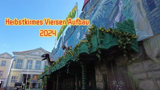 Herbstkirmes Viersen Aufbau 2024Viersen Walk [upl. by Carma]