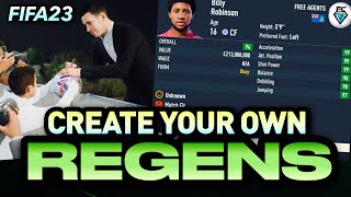 FIFA 23 CREATE YOUR OWN REGENS [upl. by Hooker]