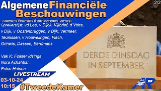 LIVE Algemene Financiële Beschouwingen beantwoording  rest  Tweede Kamer 22 [upl. by Yrgoerg550]