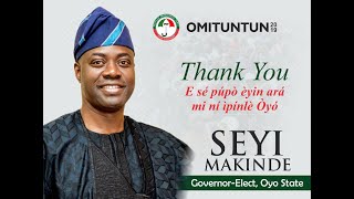 Inaugural Speech of Seyi Makinde [upl. by Sharla]