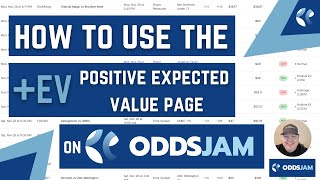 How to Use the OddsJam Positive EV Tool  Sports Betting Education [upl. by Mixie]