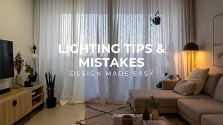 How To Light A Space  Mistakes Rules  Lighting In Interior Design [upl. by Sheffy]