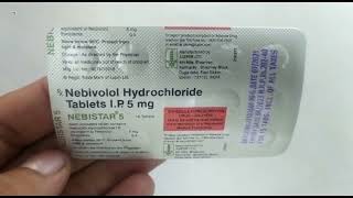 Nebistar 5mg Tablet  Nebivolol Hydrochloride 5mg Tablet  Nebistar 5mg Tablet Uses Review Hindi [upl. by Louella52]