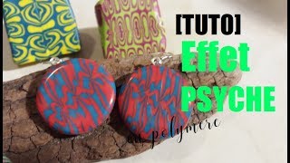 TUTO EFFET PSYCHE EN FIMO  CERNIT [upl. by Antebi511]