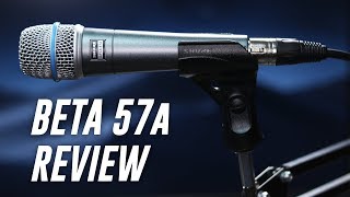 Shure Beta 57a Dynamic Mic Review  Test [upl. by Ahsiekal]