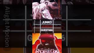 junko enoshima vs guest666 ObliviousHD [upl. by Behlau]