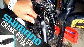 SHIMANO TLFC10 CRANK ARM PULLER REVIEW [upl. by Eboj]