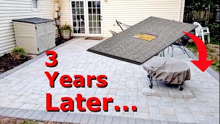 Patio built with Paver Panels 3 years later [upl. by Gareri865]