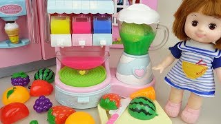 Baby Doli and fruit jelly juice maker toys baby doll play [upl. by Elenaj]