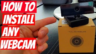 HOW TO INSTALL ANY WEBCAM  QUICK amp EASY [upl. by Keil]