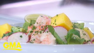 Take a trip to the Bahamas with JJ Johnsons seafood salad [upl. by Pandich]