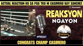 CASIMERO TKO SANCHEZ MY REACTION [upl. by Aihsak]