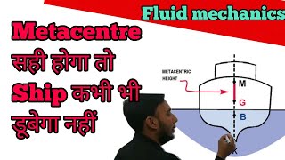 Metacentric height  metacentric height fluid mechanics  metacentric height in hindi  metacenter [upl. by Kennard87]