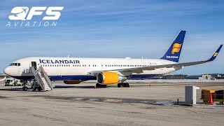 Icelandair  767 300ER  Business Class  Reykjavík KEF to Boston BOS  TRIP REPORT [upl. by Neela]