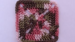 Crochet Camo Afghan Square [upl. by Bridges]