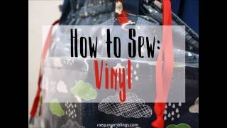 How to Sew Vinyl [upl. by Aneeles]