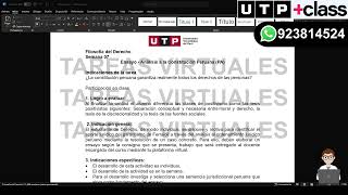 🔴 ACS07 Semana 07  Tema 01 Ensayo  Análisis a la Constitución Peruana PA [upl. by Catlaina]