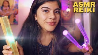 ASMR limpio y armonizo tus chakras 🌟Reiki 🌟 turning forks healing sounds for relaxation [upl. by Cornela30]