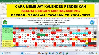 Cara Membuat Kalender Pendidikan TP 20242025 [upl. by Wendy]