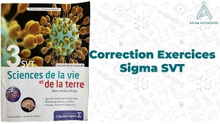 Correction Exercices Sigma SVT Page 06  Programme Francophone au Maroc  3ème année Secondaire [upl. by Ardeth]
