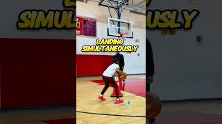 Landing Simultaneously Basketball reels Hoops BasketballNeverStops nba sneakerhead [upl. by Leryt]