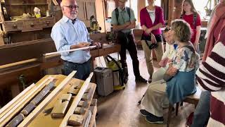 Swiss Alphorn makingdemonstration by Matthys Boehm Steffisburg Switzerland [upl. by Hgiel]