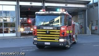 Pumper 38A  38B MFB South Melbourne Fire Station [upl. by Annayek]