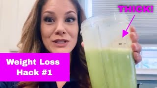 Weight Loss Hack 1  THICK LowCalorie Smoothies [upl. by Raynata]