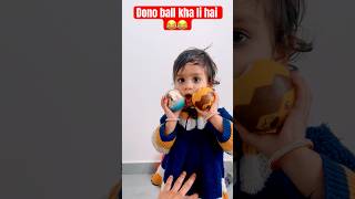 Masoom bacche ne 🎾 kha li 😂 Funny shorts family shorts cute funny viral memes beats music [upl. by Eilahtan]