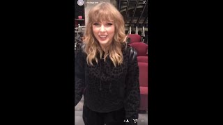 Taylor Swift Instagram Story  Backstage of SNL [upl. by Faith]