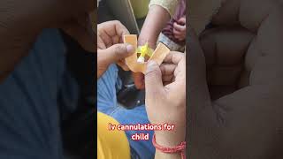 Iv cannulation for child iv injection shrorts trending nursing doctor drxsachin12 [upl. by Zellner145]