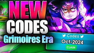 REVAMP  NEW CODES GRIMOIRES ERA CODES  NEW ROBLOX GRIMOIRES ERA CODES [upl. by Ahasuerus]