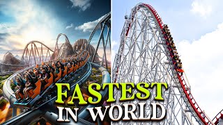 5 Fastest Roller Coasters on Earth [upl. by Tertias]