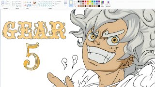 ACTUALLY  Drawing Luffy Gear 5  SpeedPaint [upl. by Mirabel]