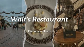 Walts Restaurant Disneyland Paris December 2024 [upl. by Florance149]