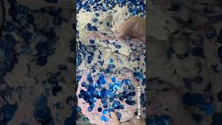 Confetti Gym Chalk Reforms 💙🎉🤍  Amazing Sounds  ASMR  shorts  Satisfying [upl. by Nikaniki]