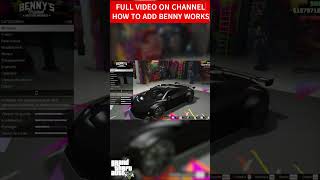 BENNYS MOTORWORK in GTA 5 shorts viral menyootrainer gta gtavmod gta5mods tutorial modgtav [upl. by Ajar]