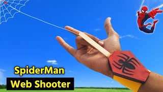 How to make a simple Spider man web shooter100 working web shooter make at home [upl. by Annirok]