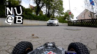 Lasernut 93 – Dang that was close AKA No Risk No Fun 010009 long range FPV RC car driving [upl. by Adelpho375]