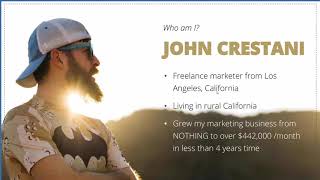 John Crestani Free Training Course [upl. by Cristiona4]