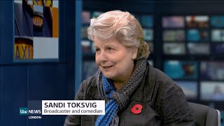 Sandi Toksvig interview this day UK 11Nov2024 [upl. by Alemap104]