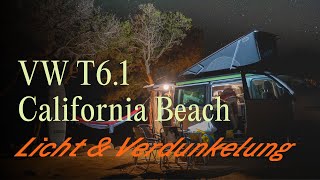 VW T61 California Beach Beleuchtung amp Verdunklung  Off by CamperBoys 2024 [upl. by Elwina559]